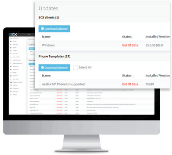 Linux Cloud PBX – Updates Use the 3CX management console to manage your IP Phones