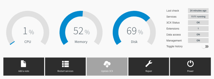 3CX V16 Instance Manager