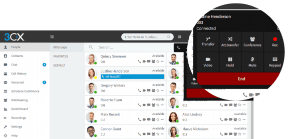 WebRTC based Web Softphone in 3CX V16