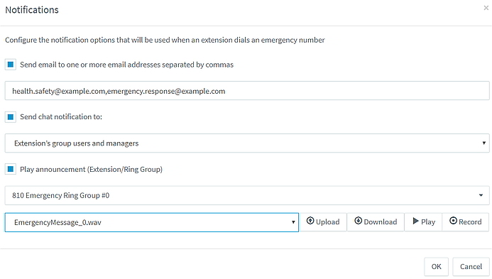 Νew Εmergency Νotification options in 3CX v16 Update 5.