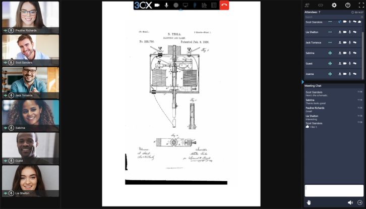 New UI layout in WebMeeting update.