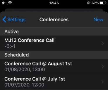 Tips & tricks to get the most out of the New iOS App: Schedule conferences.